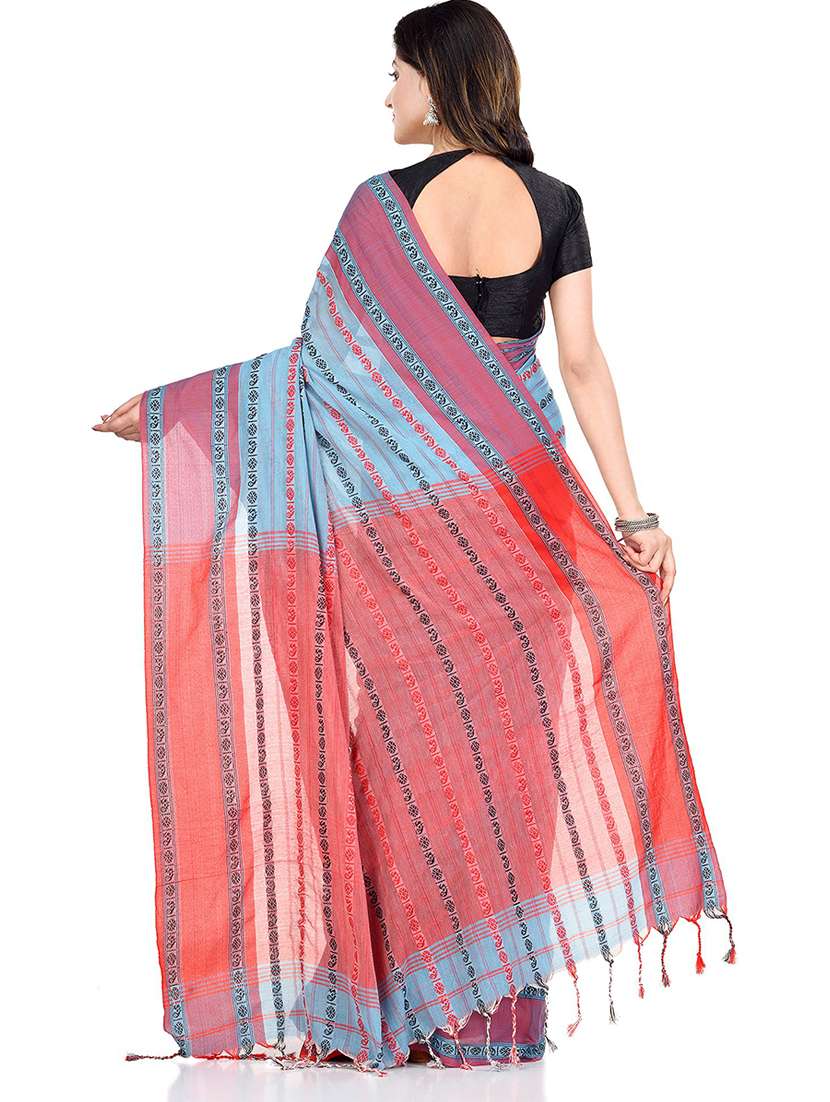 women self design handloom saree with blouse - 19994608 -  Standard Image - 1