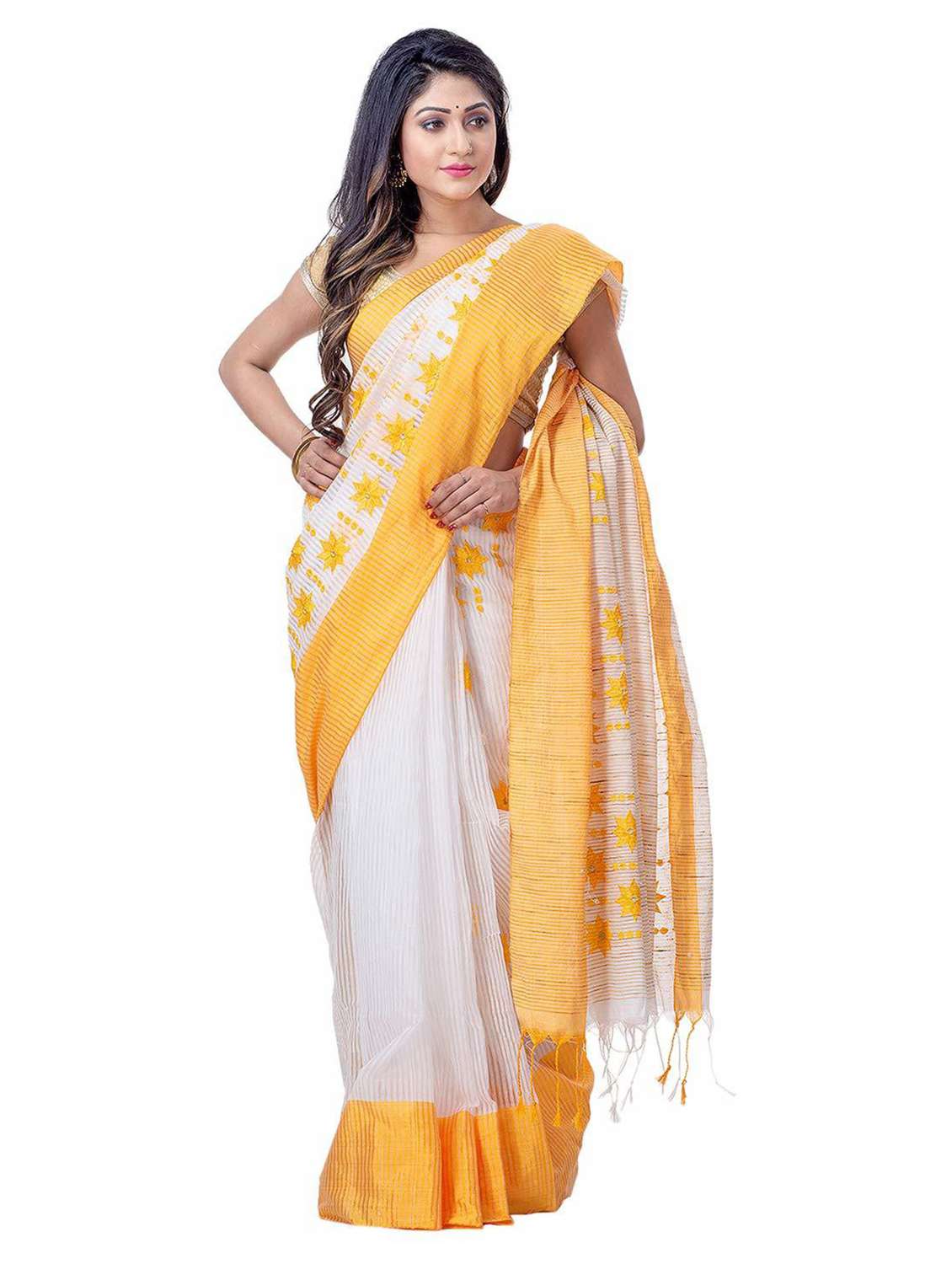 women's printed multi colored saree with blouse - 19994626 -  Zoom Image - 0