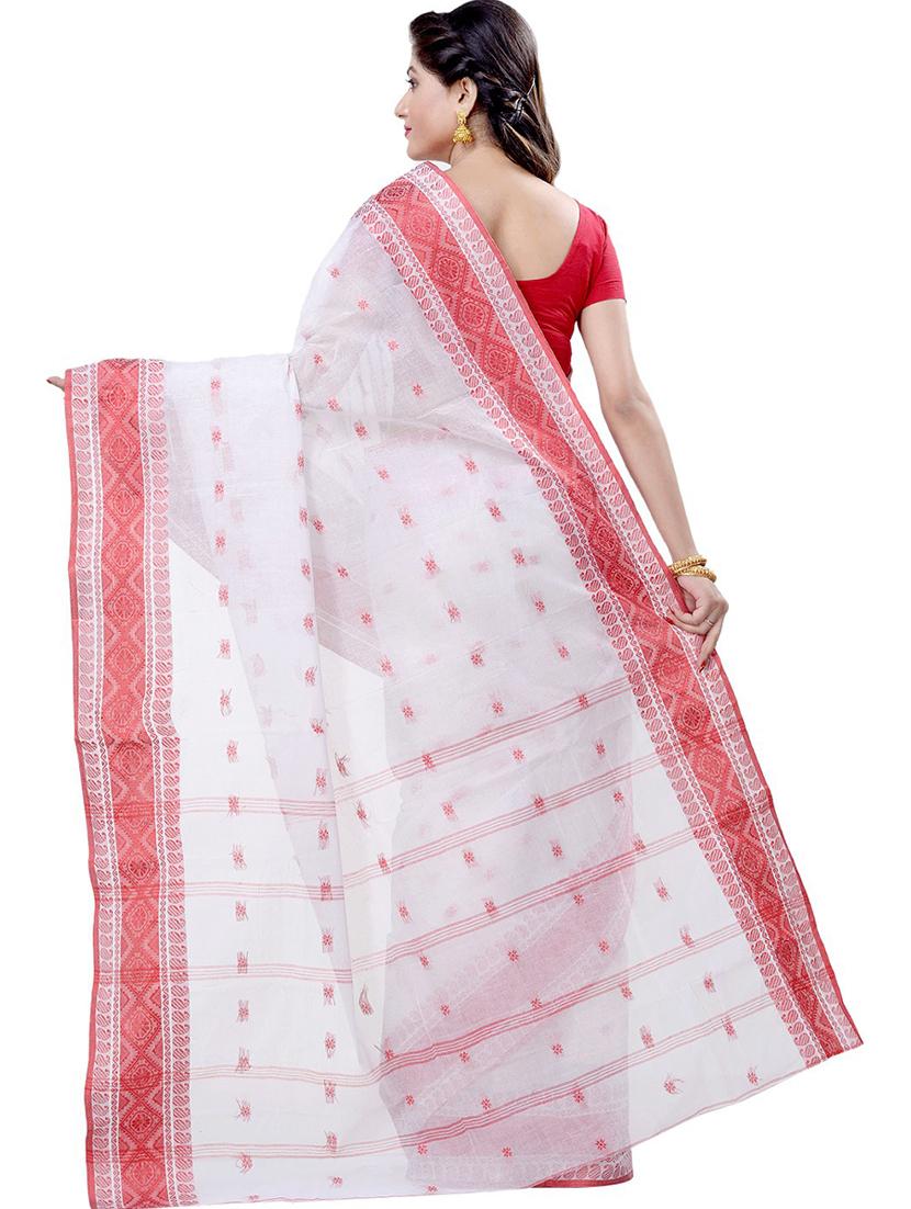 women's self design white colored saree with blouse - 19994670 - Standard Image - 1