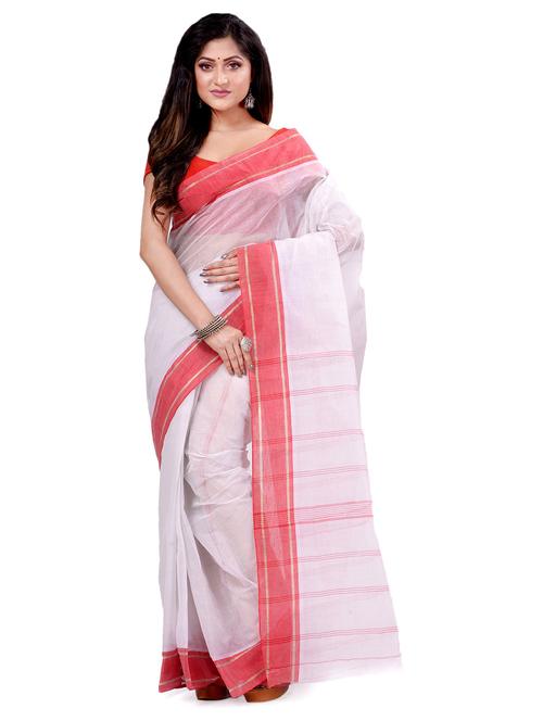 women solid handloom saree - 19994675 - Standard Image - 0