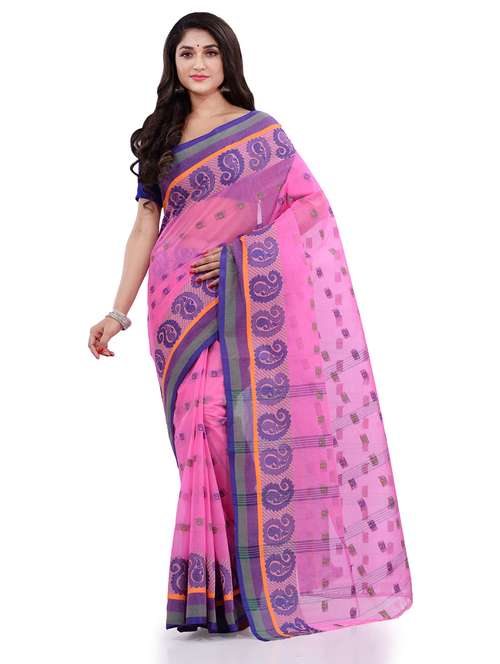 women's self design pink colored saree - 19994689 - Standard Image - 0