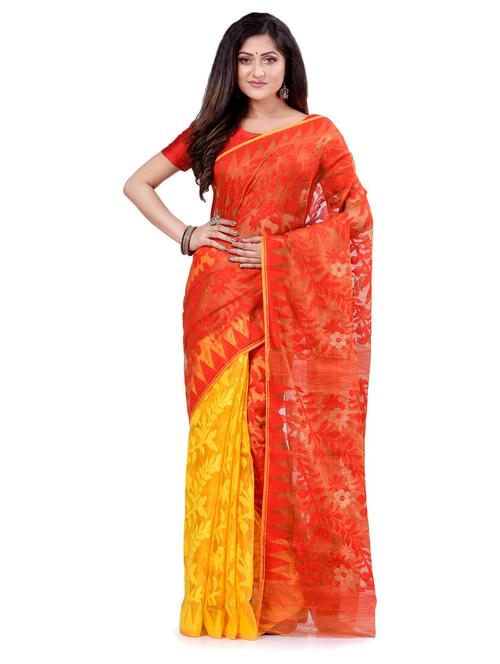 women's self design red colored saree - 19994721 -  Standard Image - 0