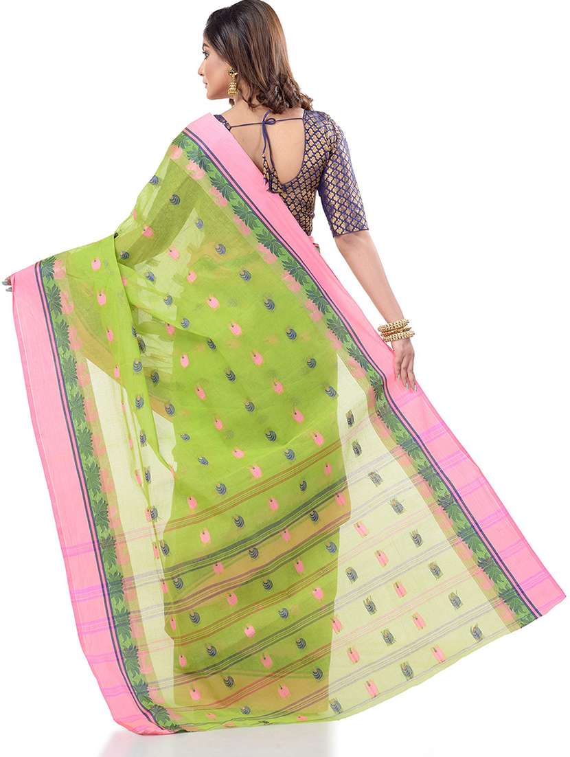 women's self design olive colored saree - 19994734 -  Standard Image - 1