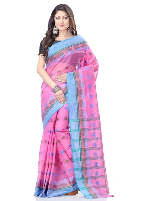 women self design tant saree - 19994753 - Standard Image - 0