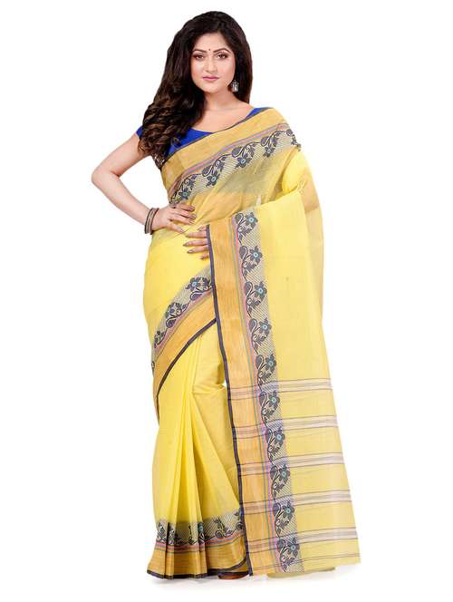 women self design tant saree - 19994754 -  Standard Image - 0