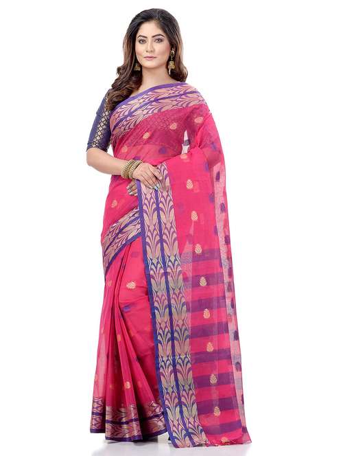 women's self design pink colored saree - 19994783 - Standard Image - 0