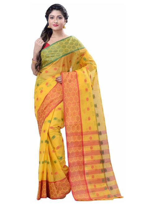 women's self design yellow colored saree - 19994791 -  Standard Image - 0