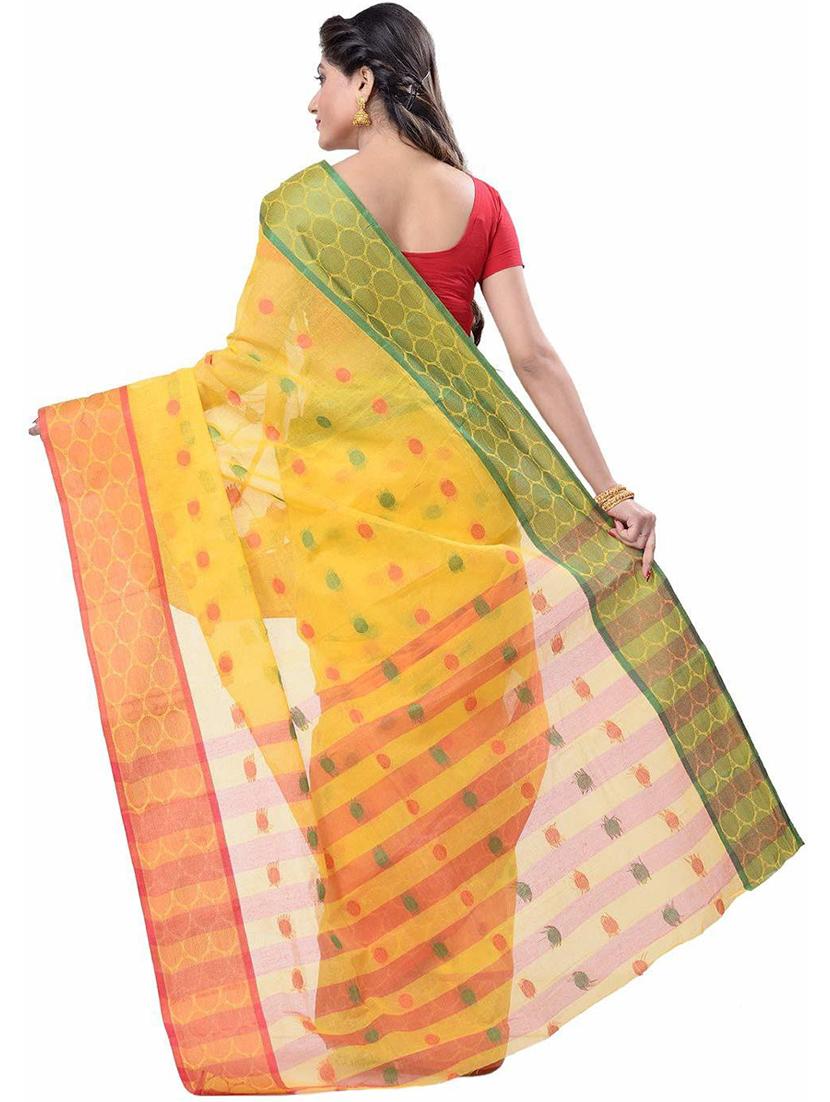 women's self design yellow colored saree - 19994791 -  Standard Image - 1