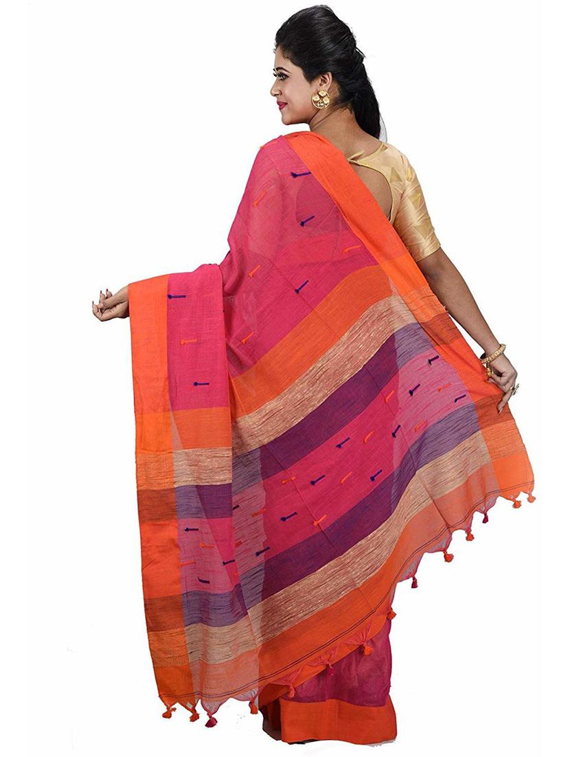 women self design handloom saree with blouse - 19994839 - Standard Image - 1