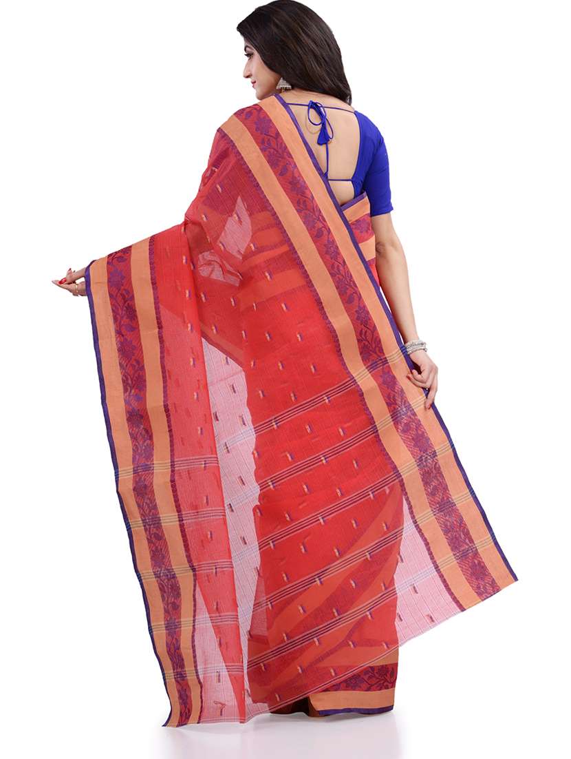 women's self design red colored saree - 19994848 -  Standard Image - 1