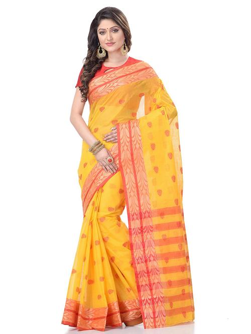 women's self design yellow colored saree - 19994870 -  Standard Image - 0