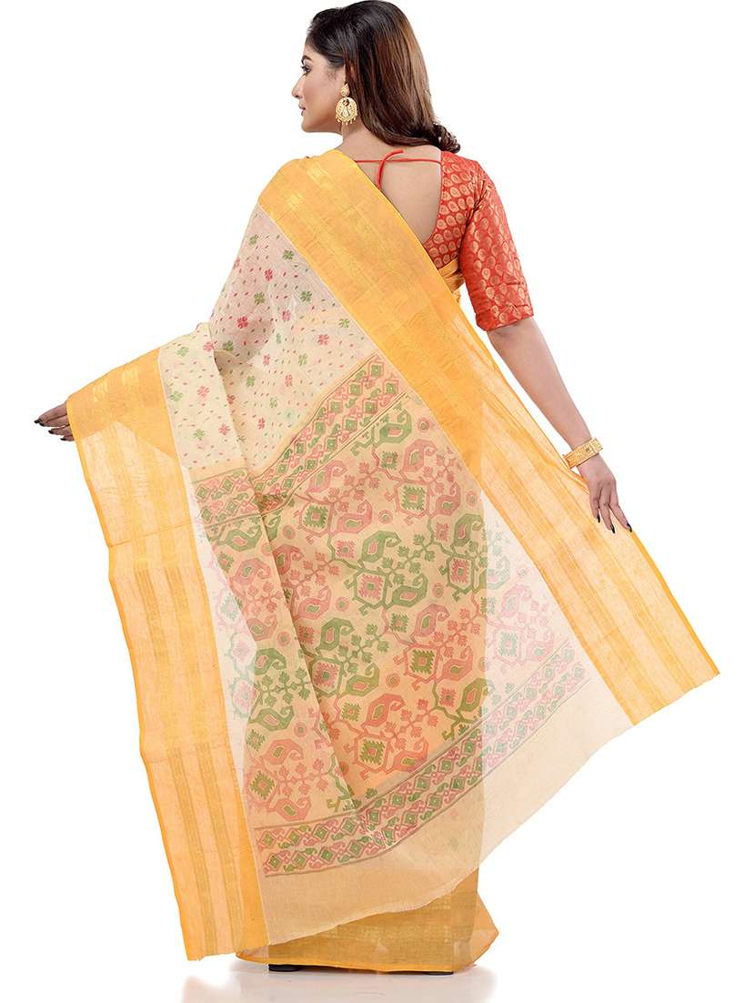 women's self design mustard colored saree - 19994892 - Standard Image - 1