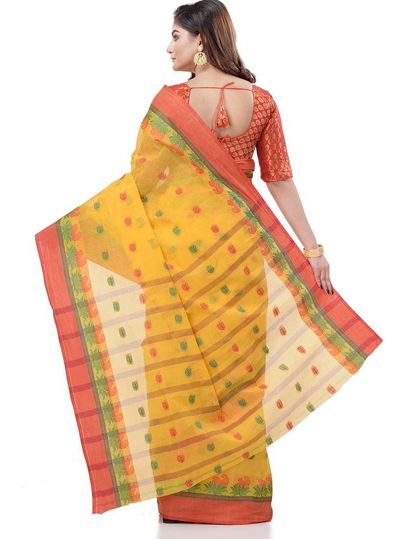 women self design tant saree - 19994905 -  Standard Image - 1