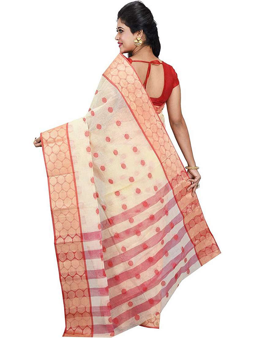 women's self design cream colored saree - 19994914 -  Standard Image - 1