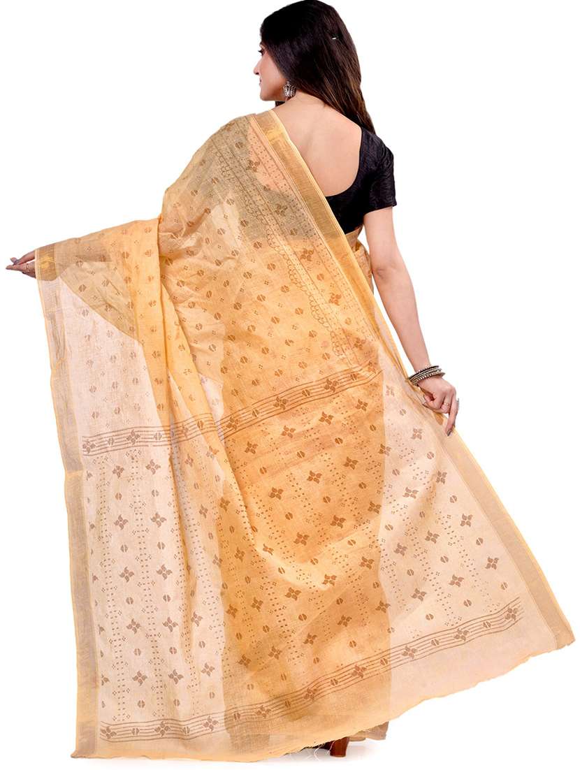 women's self design beige colored saree - 19994941 -  Standard Image - 1