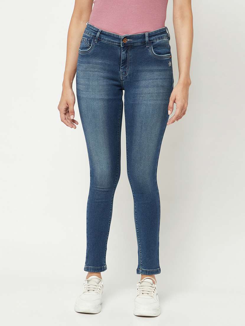 women's plain slim fit jeans