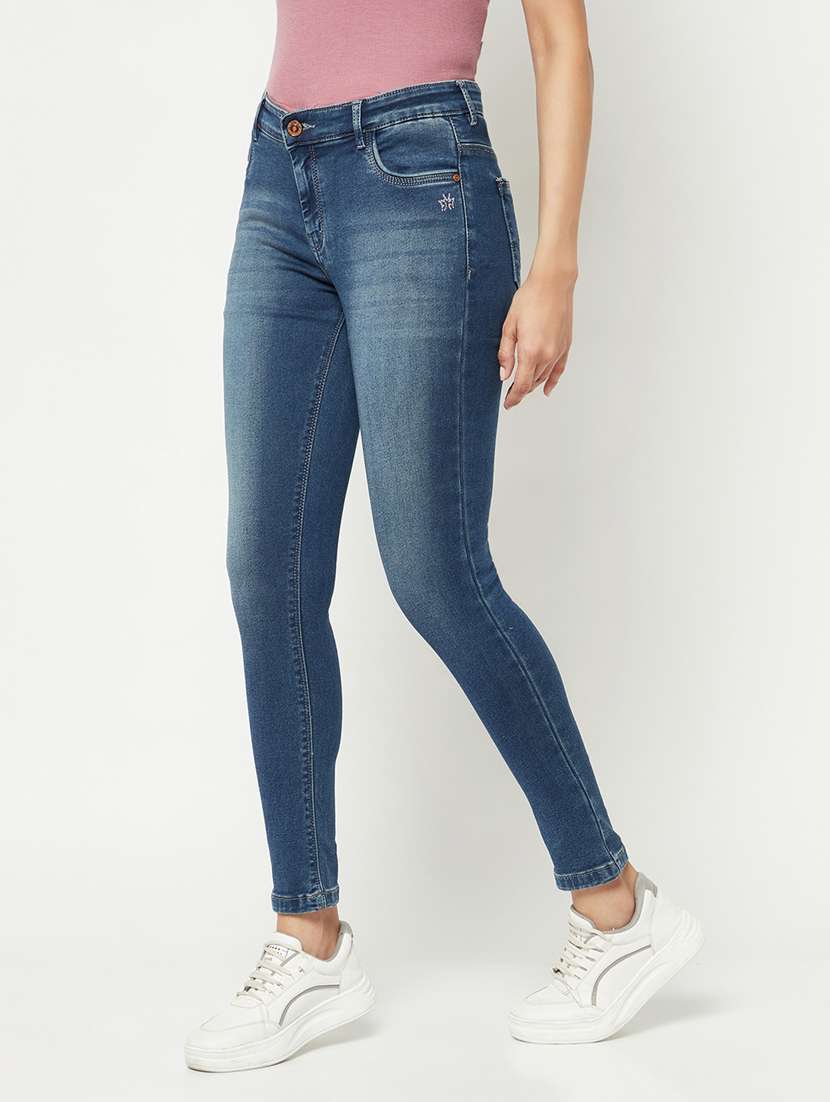 women's plain slim fit jeans - 19995187 -  Standard Image - 1