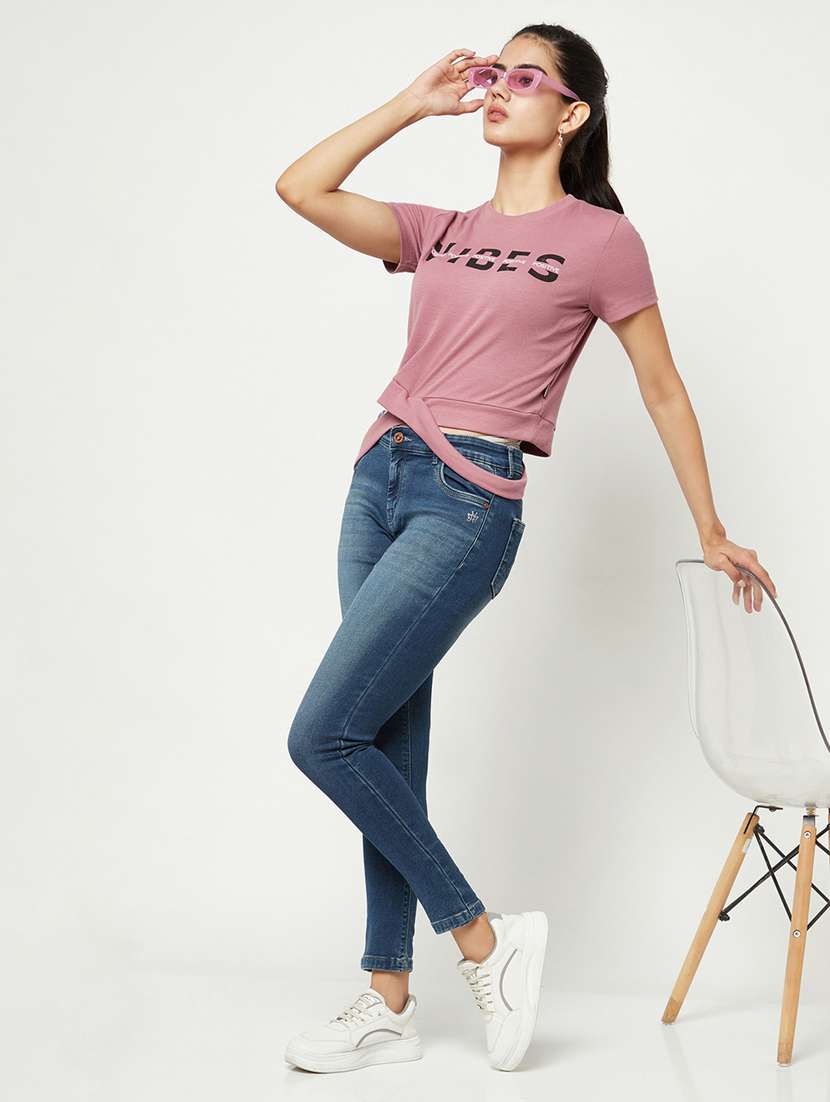 women's plain slim fit jeans - 19995187 -  Standard Image - 4