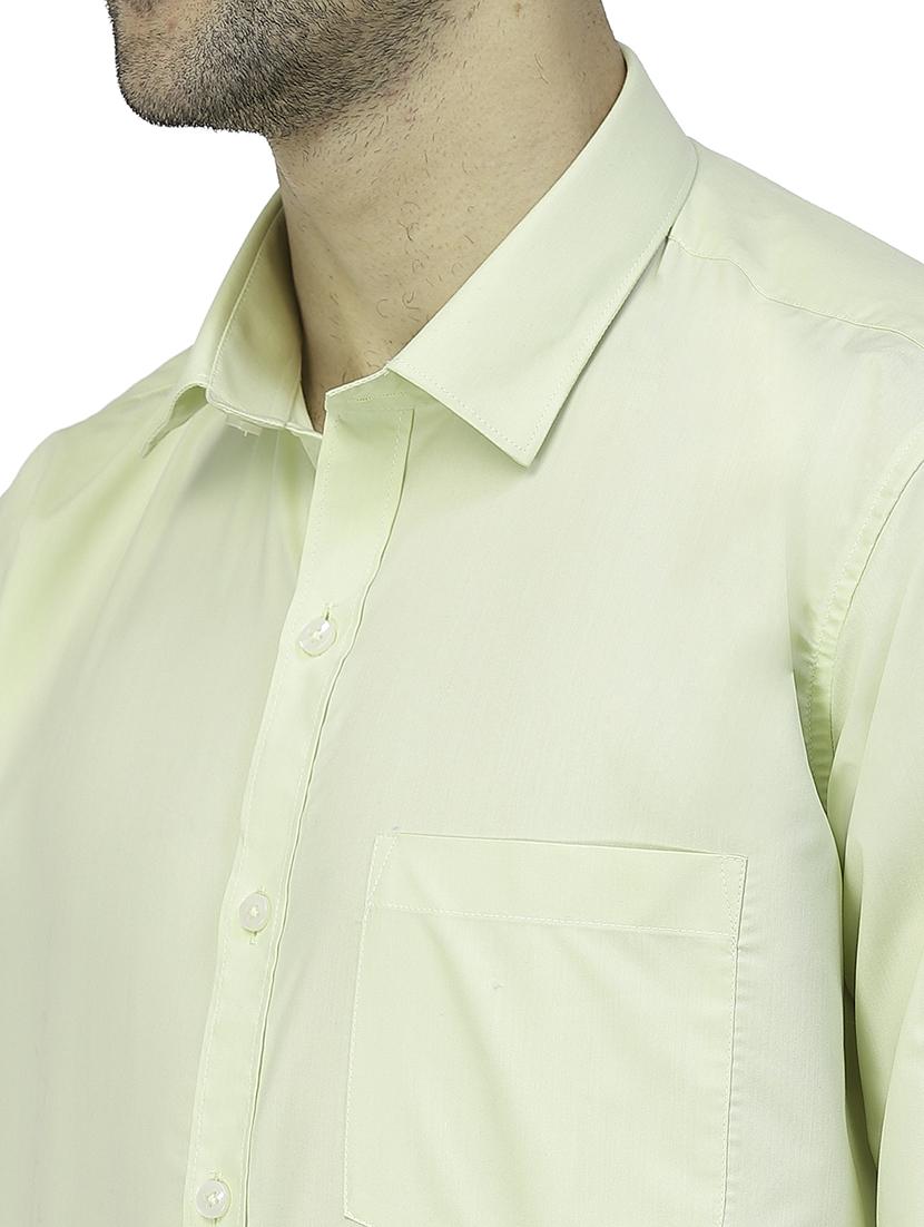 mens solids formal shirt - 19995190 - Standard Image - 4