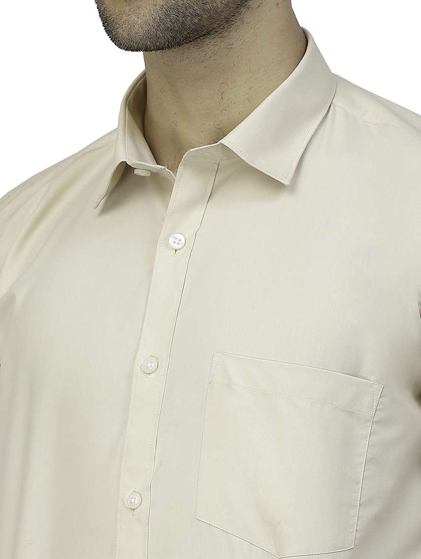 mens solids formal shirt - 19995193 -  Standard Image - 4