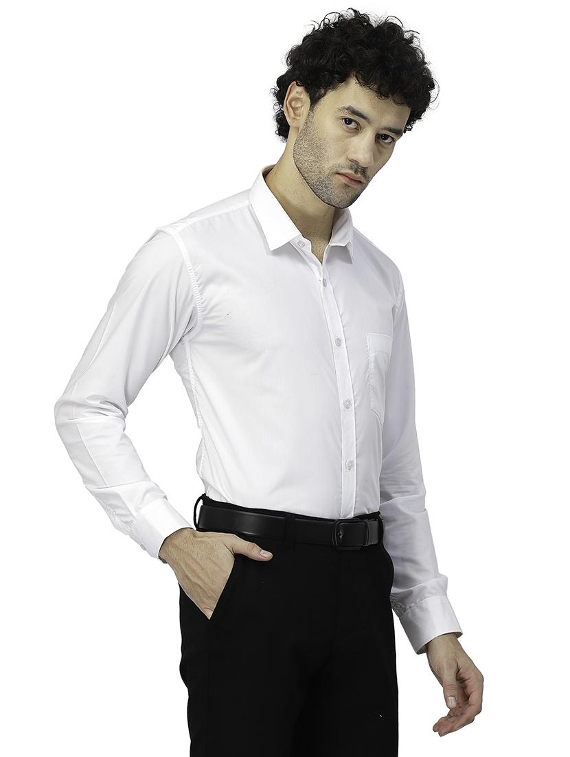 mens solids formal shirt - 19995195 - Standard Image - 1