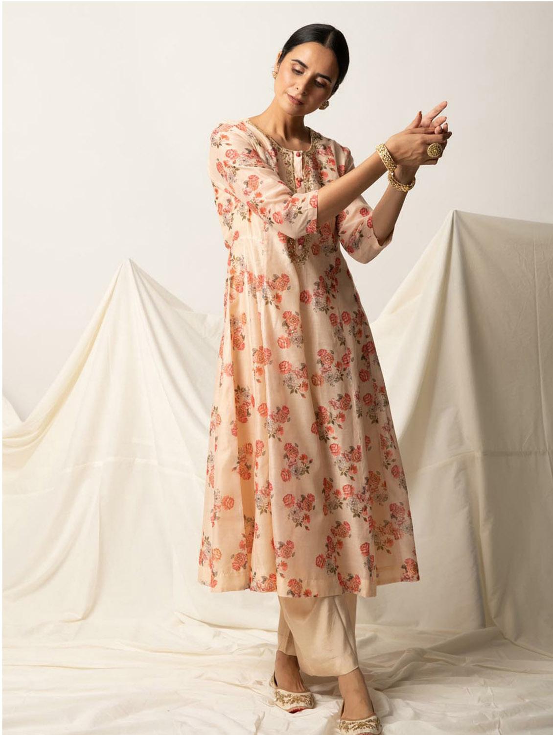 women's flared kurta - 19995580 - Standard Image - 1