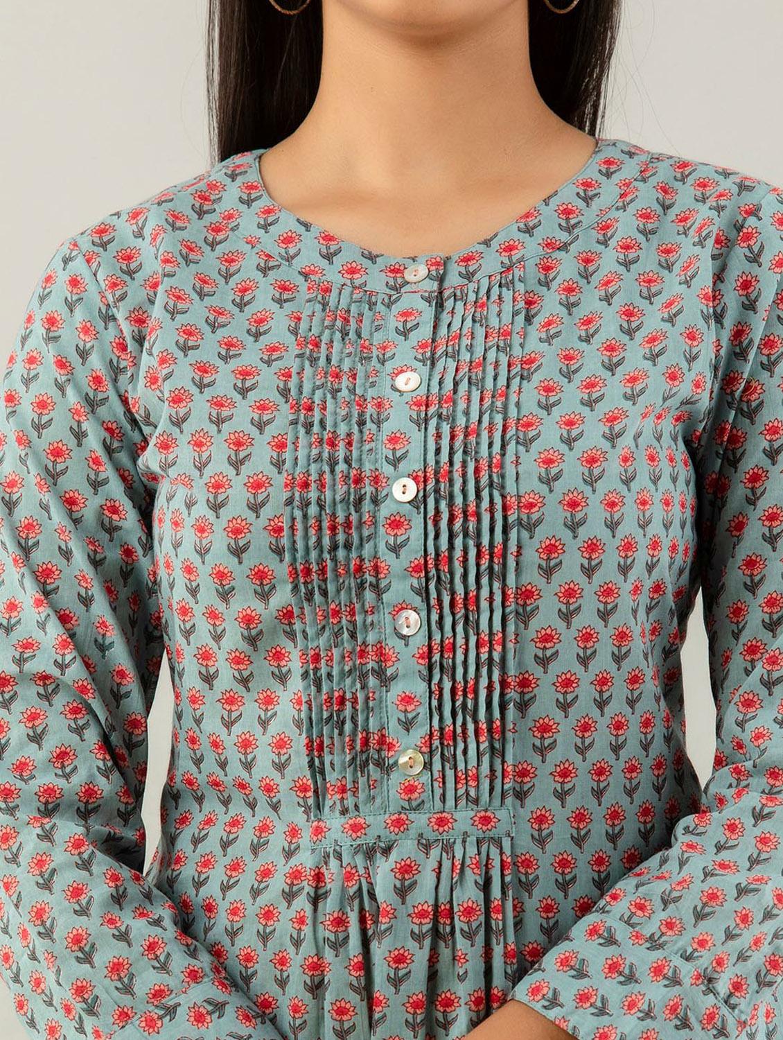 printed cotton short kurti - 19995581 - Standard Image - 4