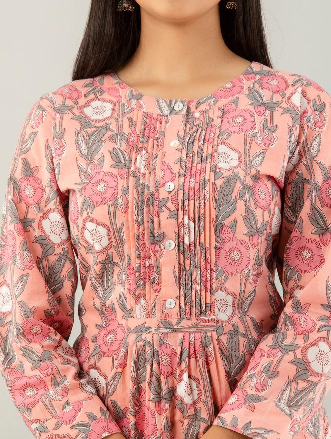 printed cotton short kurti - 19995582 - Standard Image - 4