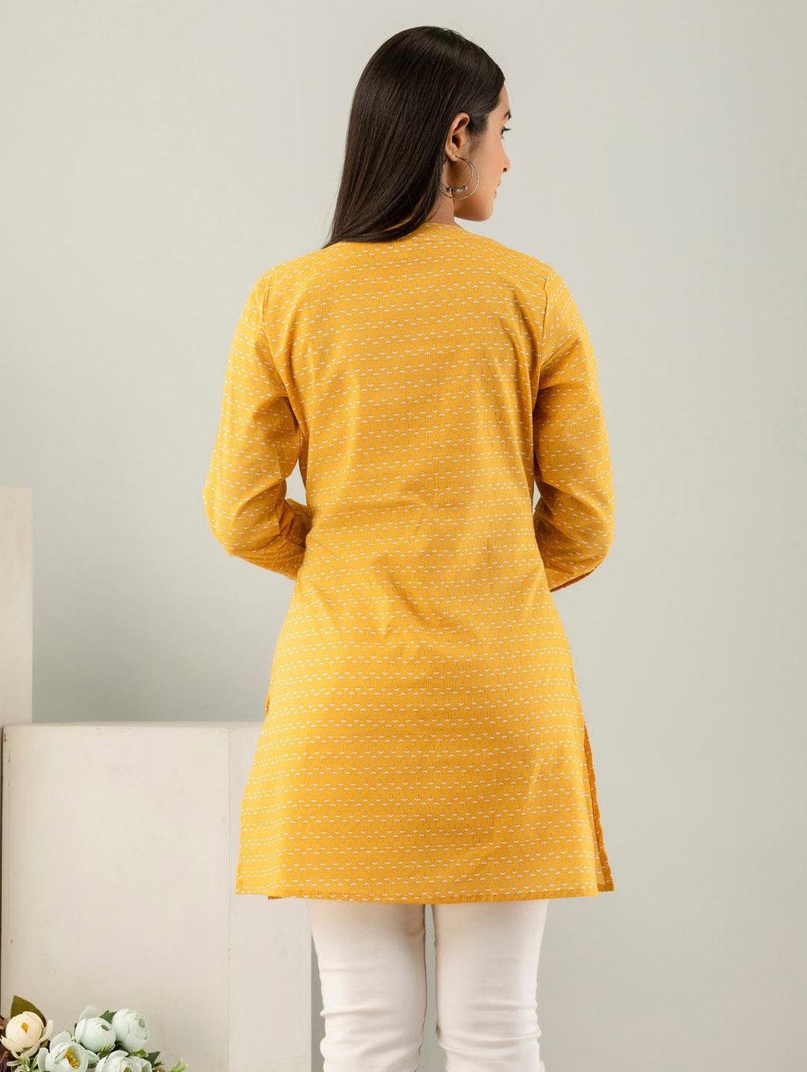 printed cotton short kurti - 19995584 - Standard Image - 1