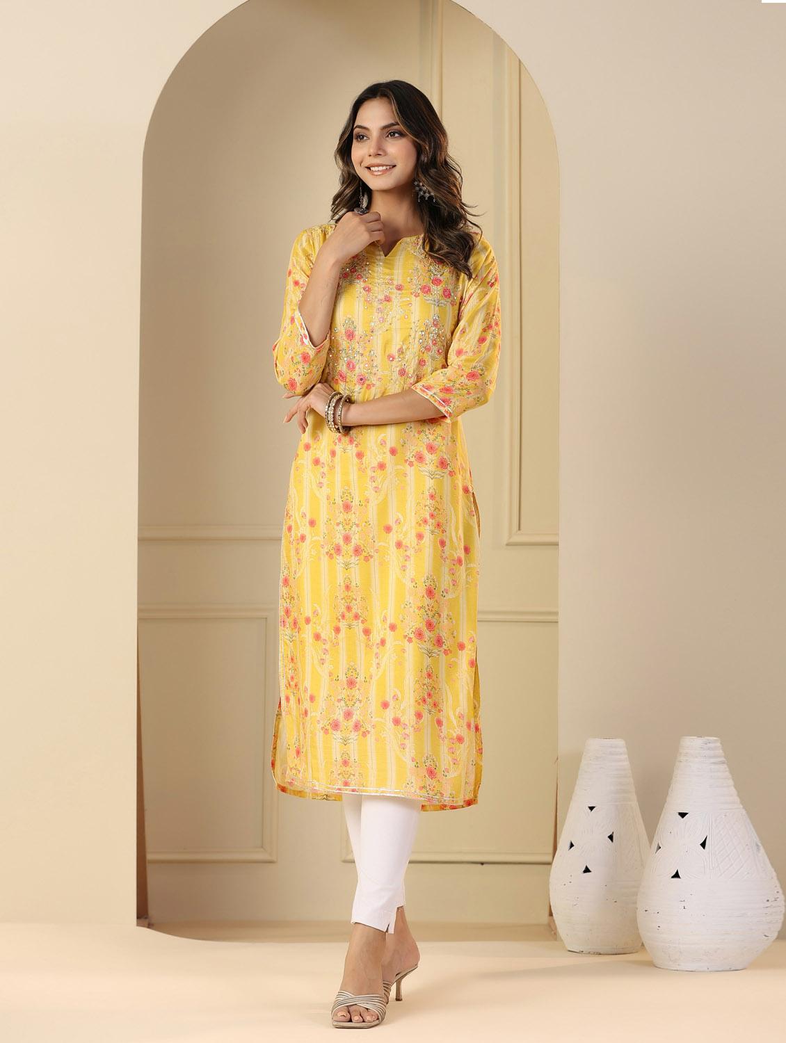 women's straight kurta - 19995642 - Standard Image - 4