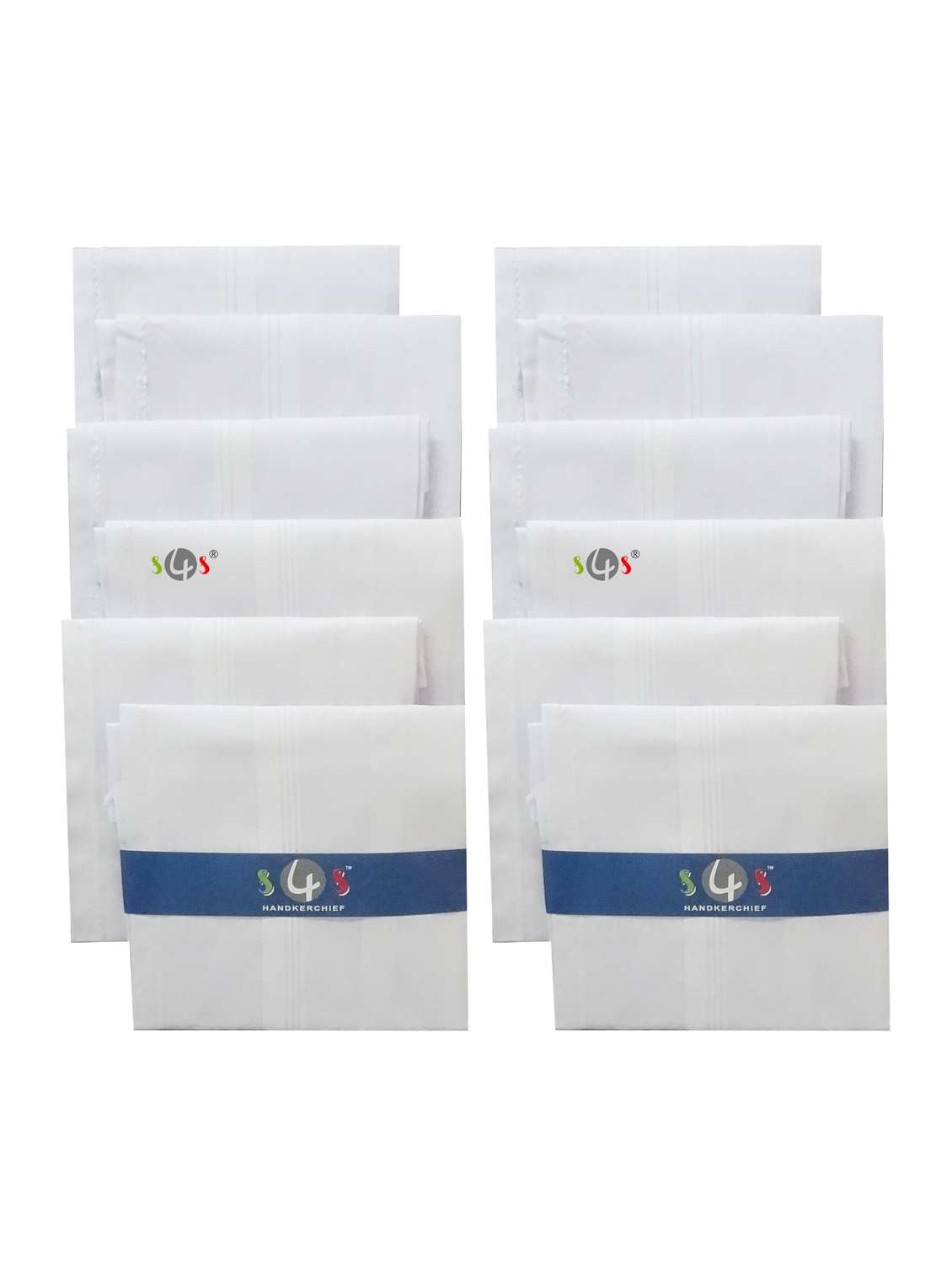 white 100% cotton handkerchief