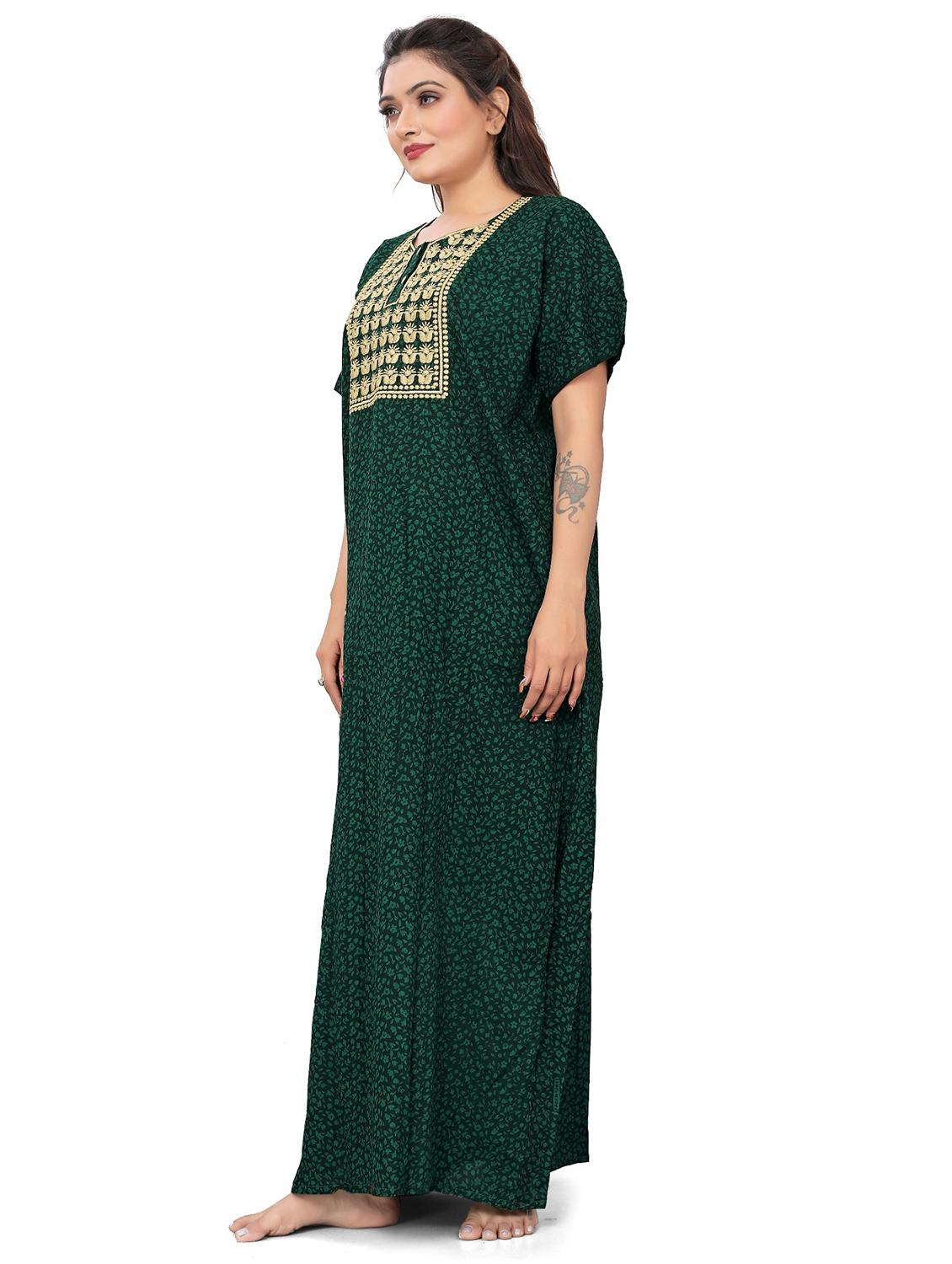 round neck printed nighty - 19995864 -  Standard Image - 1