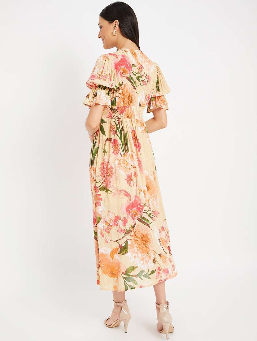 women's fit & flare floral dress - 19999330 - Standard Image - 4
