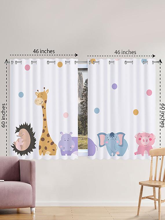 digital printed eyelet window curtain for kids room - 19999332 -  Standard Image - 1