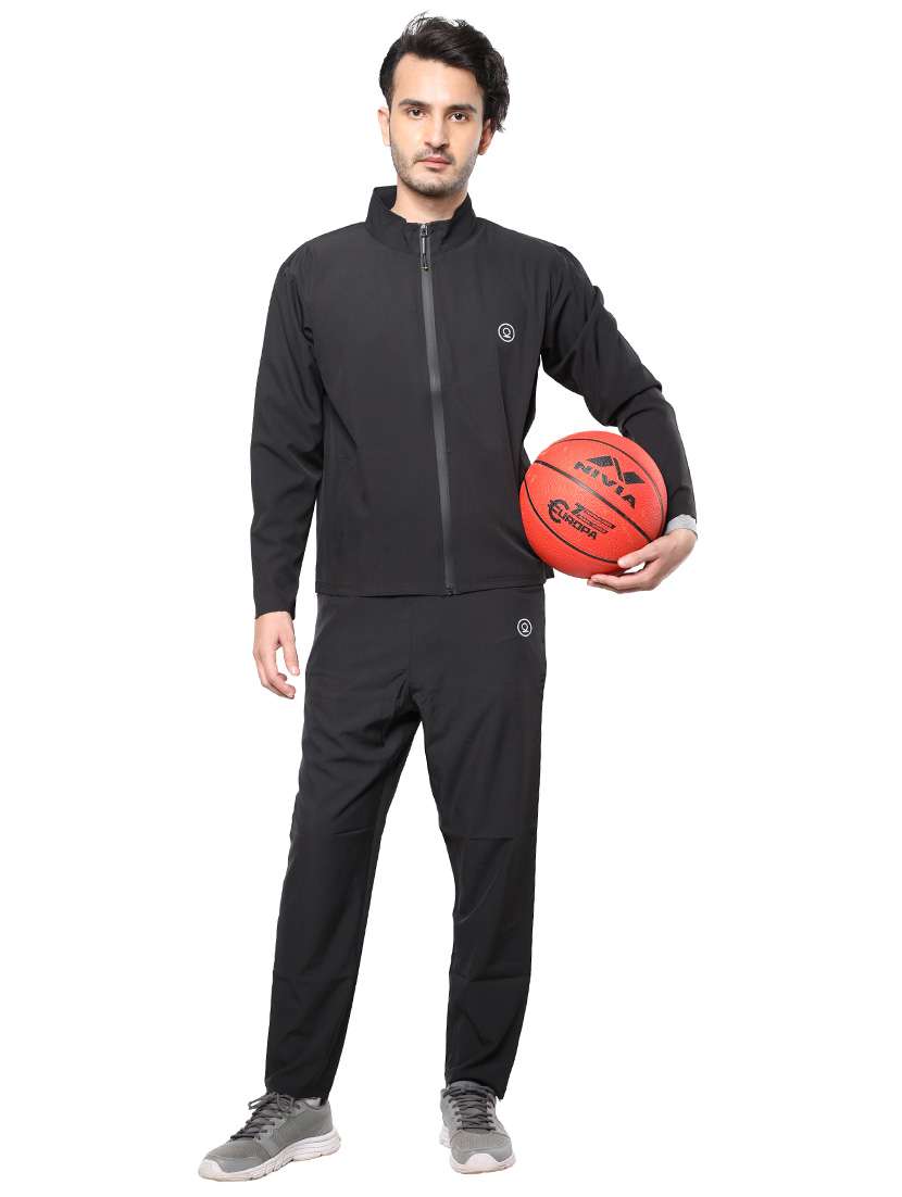 men's solid mid rise track pant - 19999760 - Standard Image - 4