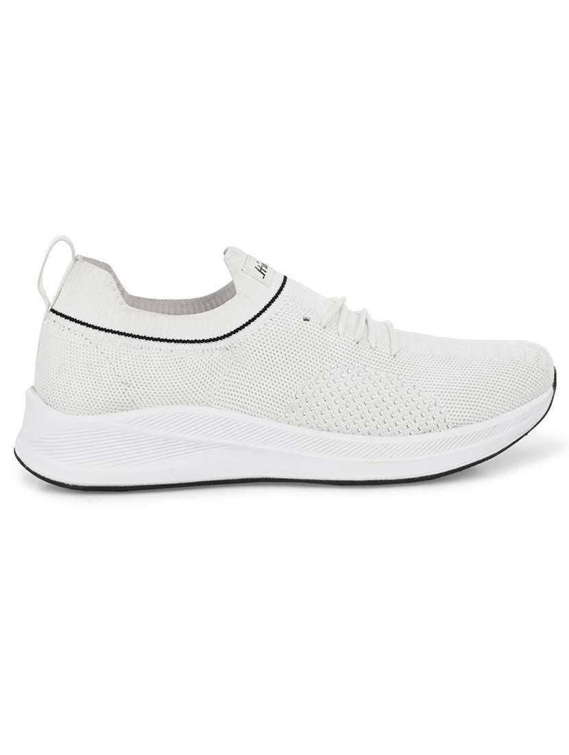 white synthetic laceup casual shoes - 19999832 -  Standard Image - 1