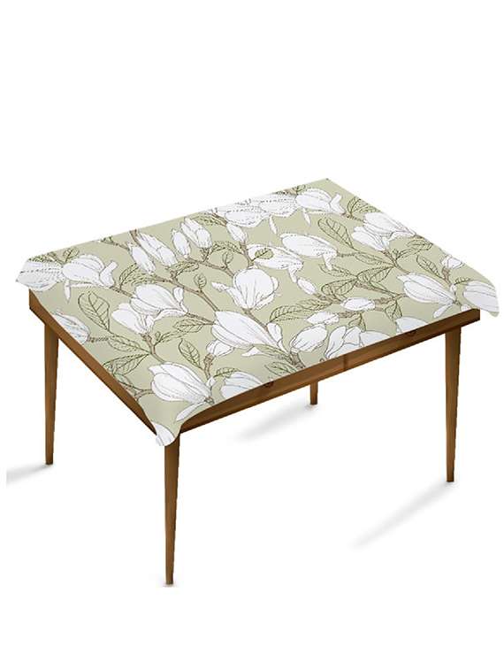 digital printed satin table cloth - 6 seater
