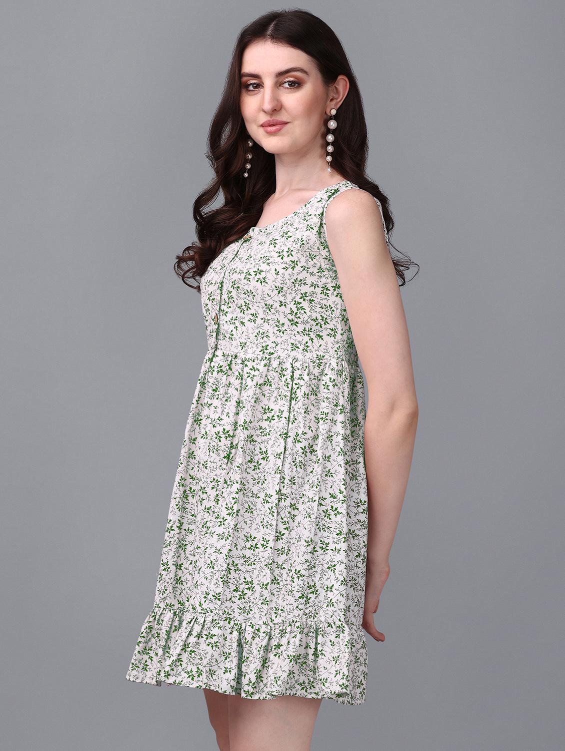 women's tiered dress floral dress - 20001319 -  Standard Image - 1