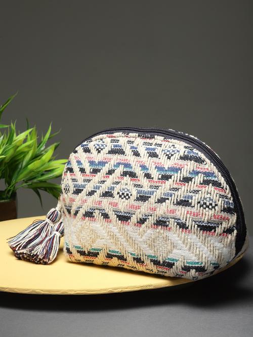 cream cotton regular pouch - 20002247 -  Standard Image - 0