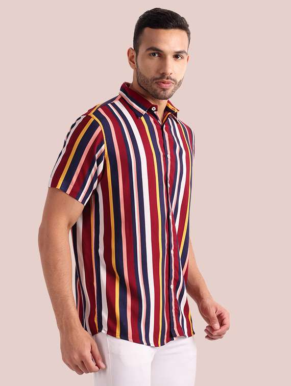 mens stripes casual shirt - 20002281 -  Standard Image - 1