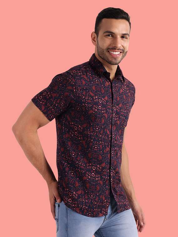 mens abstract casual shirt - 20002289 -  Standard Image - 1