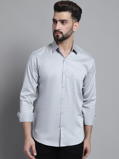 mens solid casual shirt - 20002327 -  Standard Image - 0