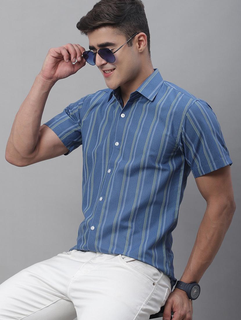mens stripes casual shirt - 20002331 - Standard Image - 1
