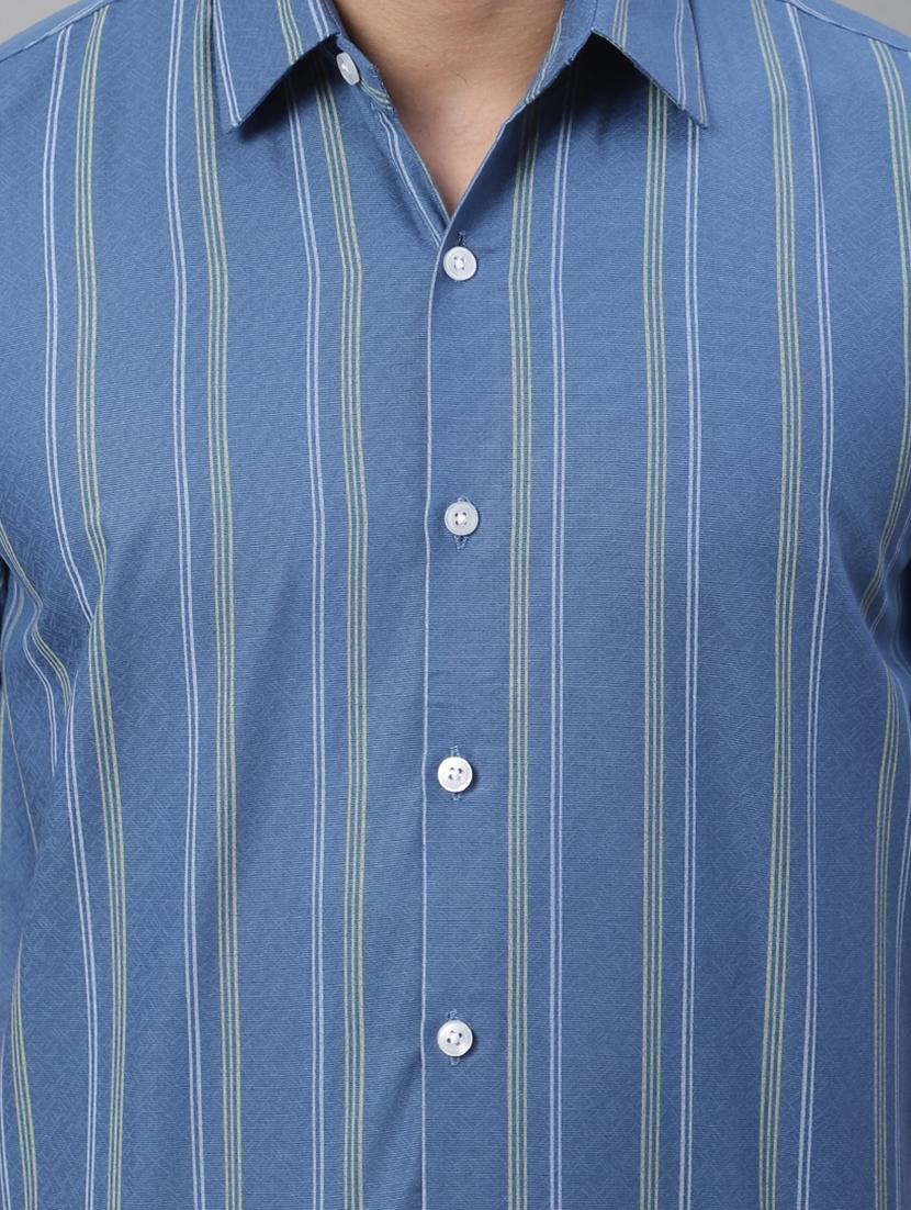 mens stripes casual shirt - 20002331 - Standard Image - 4