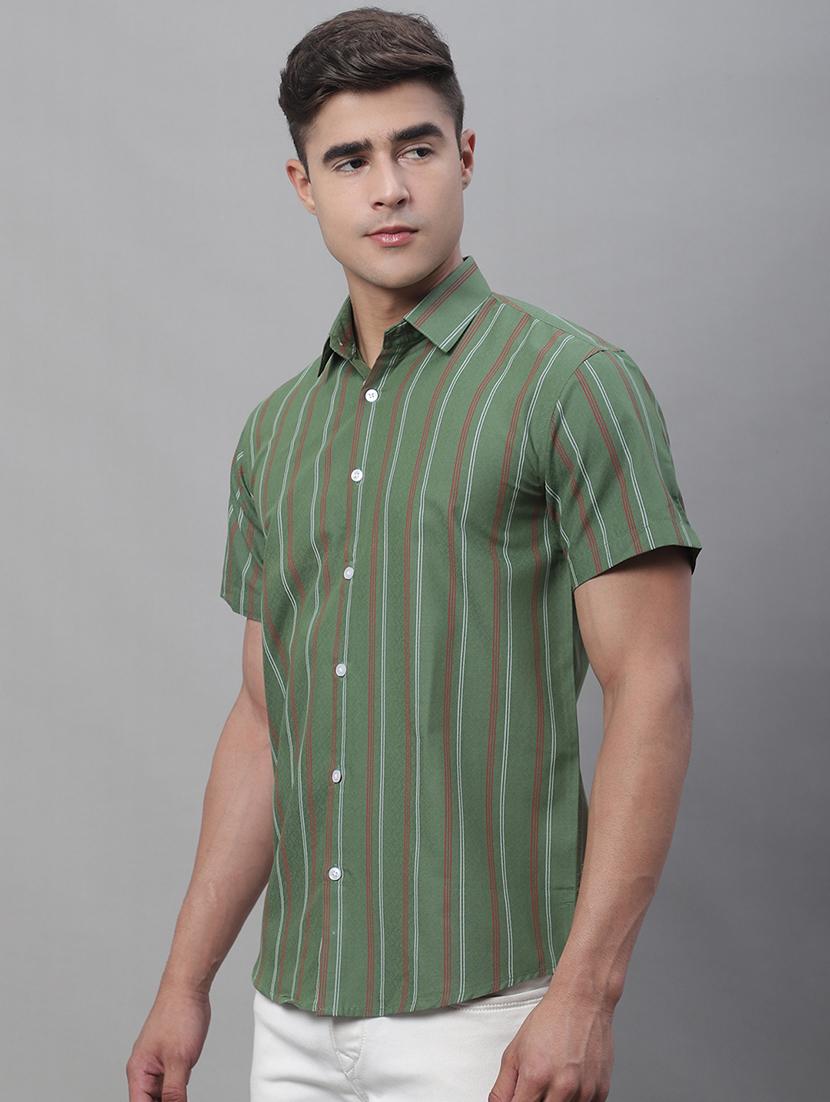 mens stripes casual shirt - 20002333 - Standard Image - 1