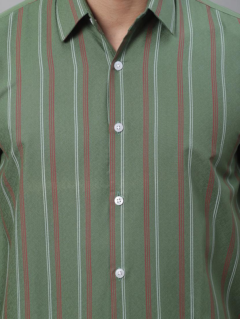 mens stripes casual shirt - 20002333 - Standard Image - 4