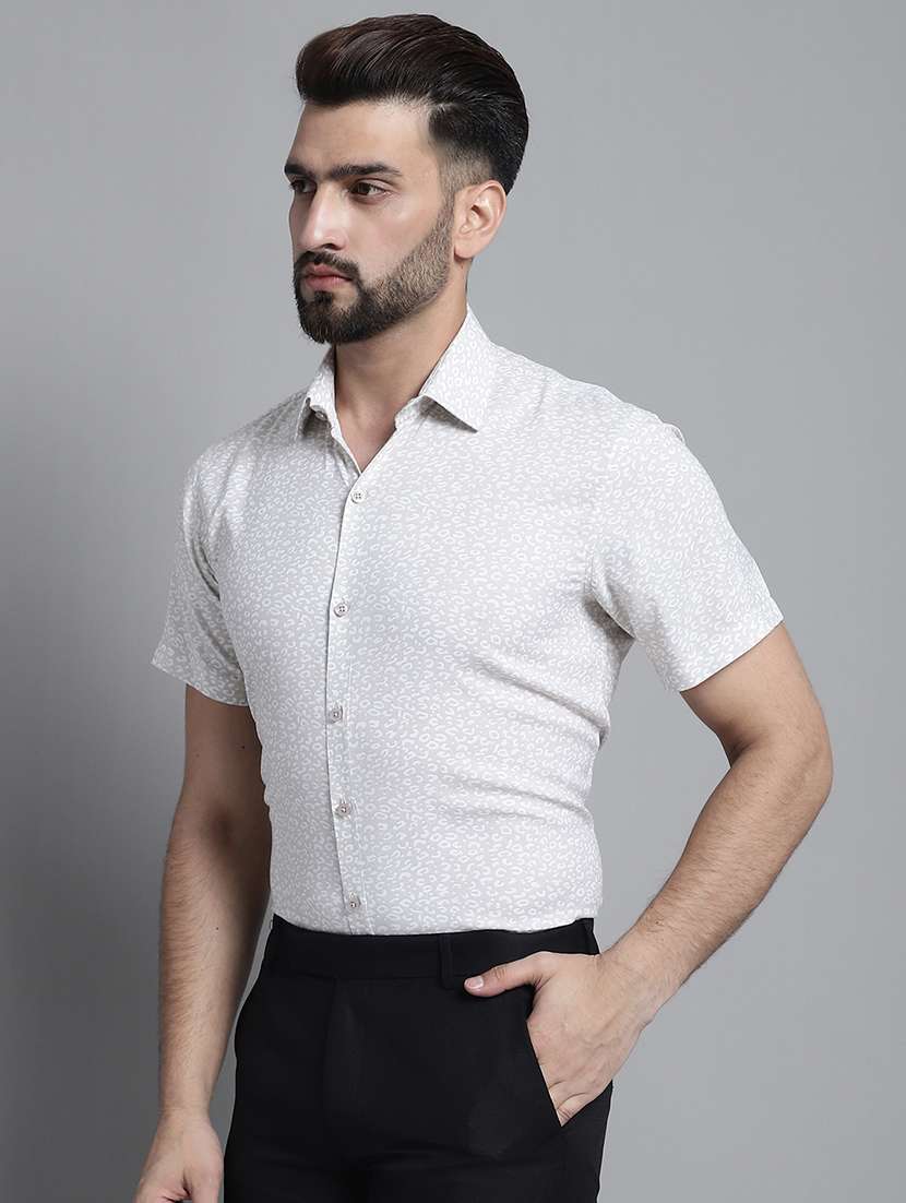 mens animal print formal shirt - 20002343 -  Standard Image - 1