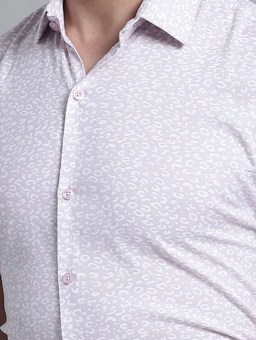 mens micro print formal shirt - 20002344 -  Standard Image - 4