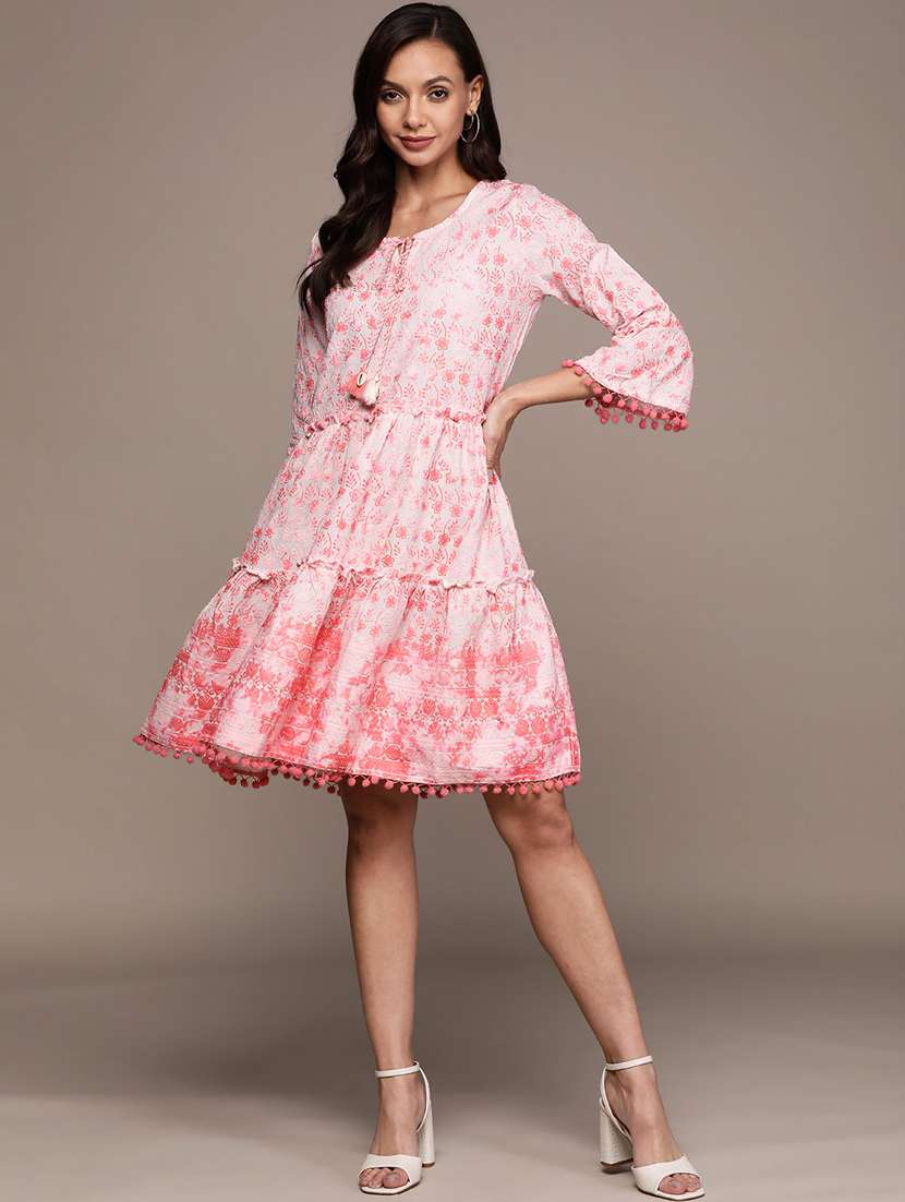 women's tiered dress floral dress - 20002508 - Zoom Image - 0