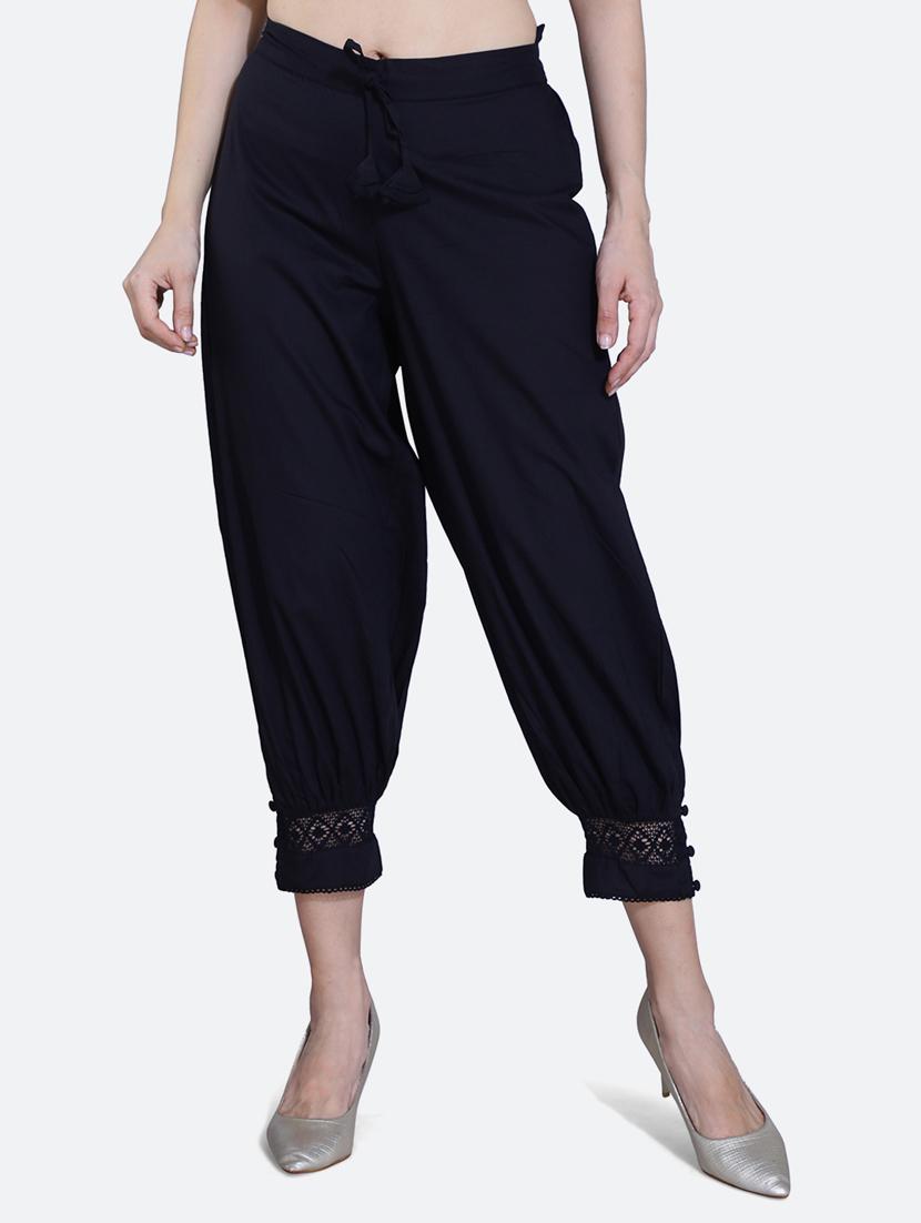 mid rise solid trouser - 20002542 - Zoom Image - 0